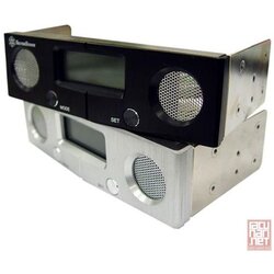 Silverstone FP52S, smart fan controller, aliminium front panel with neon LCD, Sliver [24] kuler Cene